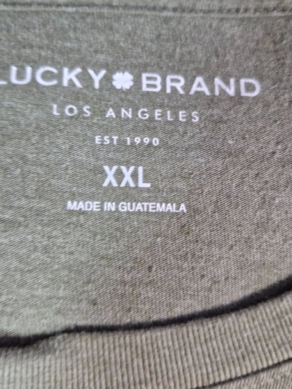 Lucky Brand Dungarees Clover Graphic T-Shirt Men XXL Green - Picture 5 of 8